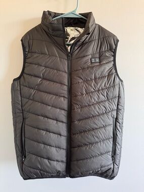 Men's Quilted Insulated Heating Vest - Black Fishing Hiking‎ outdoors Medium